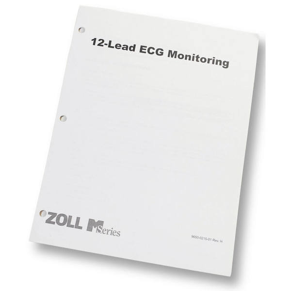 Zoll 12-LEAD ECG OPERATOR'S GUIDE INSERT 9650-0215-01